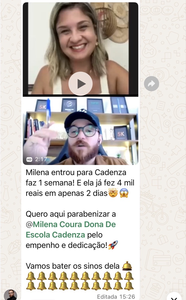 Depoimento de aluna